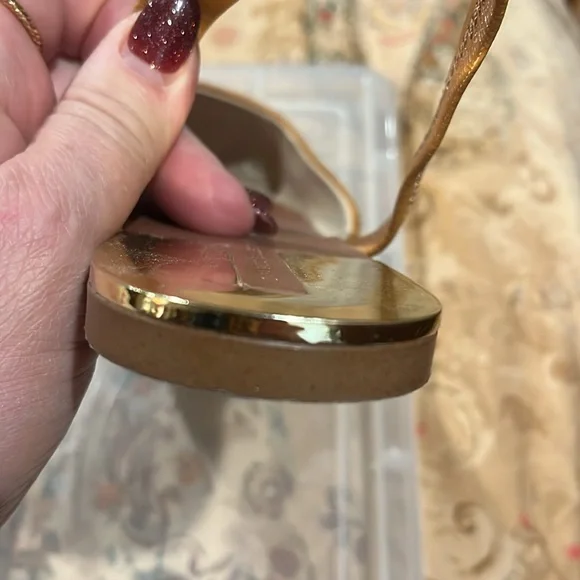 Zara pointy toe flats caramel color size W’s 41 - Picture 5 of 9